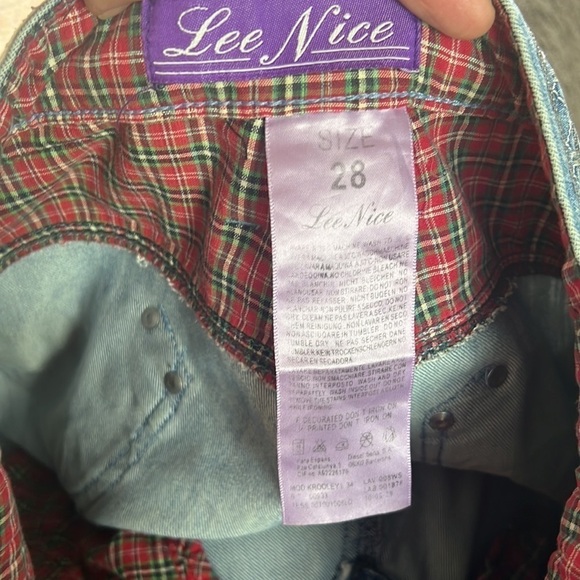 LEE Nice Light Blue Wash Sequinned/Metal Detailed Straight Jeans Size 28 - Picture 11 of 15